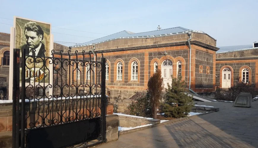 a gated entrance to a building
